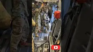 US air force raining soldiers🔥🪂 #InfoWarfare #cargoplane #c130 #c10 #c17 #fighterjet #shorts