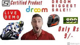 [Rs 9/-]Droom helmet  loot|Droom flash sale on helmet|droom offer today|Droom 9rs Helmet Sale 2020