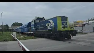 SM42-1302 RP1 Z Taboltami z Kruszwicy przejazd kolejowy fabryczna Inowrocław.