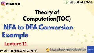 NFA to DFA Conversion | Second Last Bit = 1 Example#ugcnet#gate#toc#nfa#dfa#computerscience#gatecs