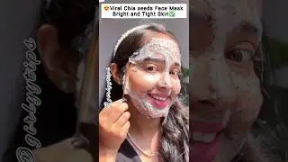 😱Viral Chia Seeds Face Mask 😍#shorts #chiaseeds #facemask #viralshort #skincare  #koreanskincare