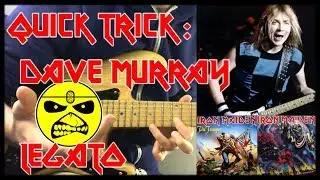 Быстрые гитарные трюки IRON MAIDEN Дэйв Мюррей, техника соло-легато