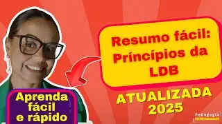 Resumo Estude F&aacute;cil os Princ&iacute;pios da LDB. Atualizada 2025.
