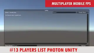 Players List Photon Unity #13 | FPS Mobile Multiplayer Complete Game Course Unity In Urdu / Hindi