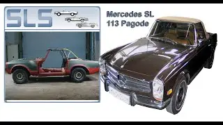 Mercedes Pagode 230SL W113 Karosserie original Schweißnähte als Hilfestellung zum abschauen