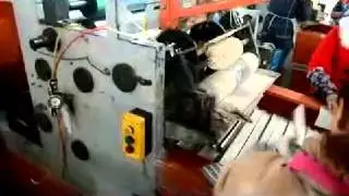 Automatic aluminium kitchen foil rewinding machine