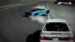 درفت فورزا 7 تاندم / تجميع لقطات متنوعة / Clips Forza 7 Drift Tandem ( Jump - Fly - Reverse )