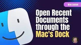 Open an App's Recent Documents through Dock on the Mac