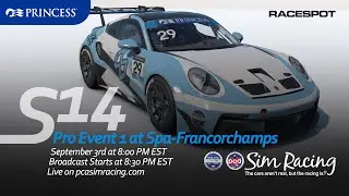 PCA Sim Racing Series 14 | Event 1 | Pro Class at Spa-Francorchamps