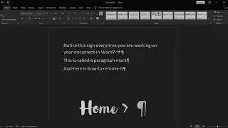 How to Remove Paragraph Marks in Microsoft Word