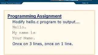 02 06 First Program Assignment