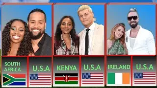 WWE Real Life Couples From Different Countries!