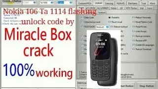 how to unlock password Nokia 105/106 on Miracle Box Crack