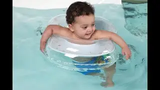Inflatable Baby Swimming Armpit Float Swim Ring Swim Trainer Water Toys (Light Blue, S)