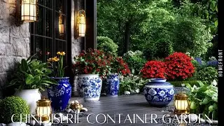 Chinoiserie Container Garden: Small Space Elegance with Luxury Design