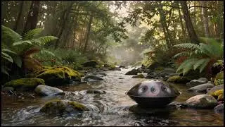Relaxing Handpan Music 🌿 Misty Forest River Ambience | Zen Relaxing Handpan Music 🌿 Misty Forest R