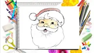 Santa Claus|drawing santa claus|Easy way|Ss Smart Art