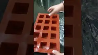 Unwrapping mini cake mould,  mousse cake mould,  Chocolate mould, sweets mould