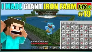How to make infinite iron farm n Minecraft pe | Bedrock/pocket edition | hindi 1.18+