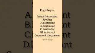 Comment your answer #english #englisvocabulary #trendingshort