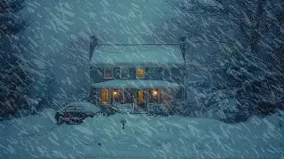Epic Blizzard in House Old | Howling Wind & Blowing Snow | Sounds for Sleep, Study & Relaxation