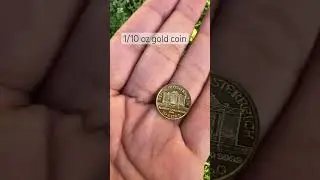 My first 1/10 oz Gold Austria Philharmonic ❤️ #goldcoin #gold #24kgold #goldmoney  #philharmonic