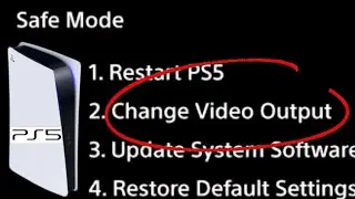PS5 How to CHANGE Video Output Settings in Safe Mode!