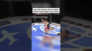Leg kick makes him crumble soccer kick makes him sleep #MMA #KO #CombatSports