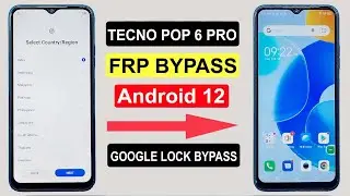 Tecno Pop 6 Pro (BE8) FRP Bypass Android 12 | Remove Google Account 2025