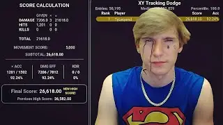 (RANK 1) XY TRACKING DODGE (92.24%) ACCURACY (WORLD RECORD) | Kovaak's Aim Training Exercise