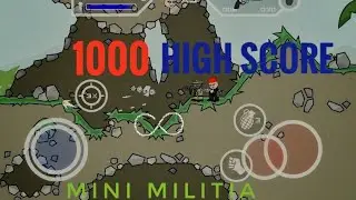 | 1000 high score in mini militia 😲| Infinite world .gaming. |