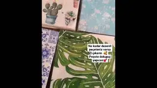 Peçete dekupaj nasıl yapılır?