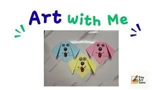 Easy Paper Craft Dog | Cute Origami Dog Tutorial for Beginners#art #diy  @TinyArtTales16 