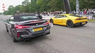 BMW M8 Competition Mosselman Turbo Systems vs Lamborghini Huracan