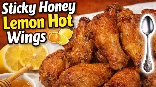 Sticky Honey Lemon Hot Wings 🍯🍋| Запечённые, липкие и очень вкусные #wings