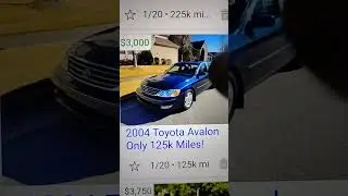 Toyota Avalon 2004 года выпуска, пробег 125 000 км, цена 3000 долларов. Хороший автомобиль.