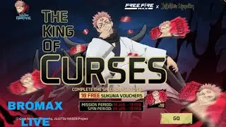 Bromax Live Update Free Fire Max Jujutsu kaisen Against Gojo Live Rank Game