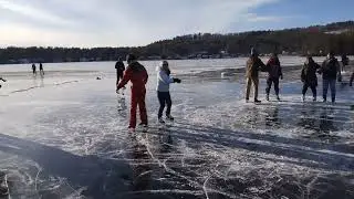 Square dancing on ice skates
