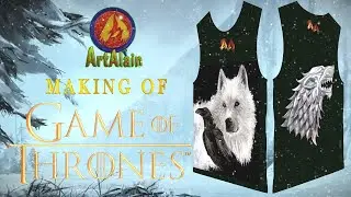 INTRO 2 - JUEGO DE TRONOS - CAMISETA PINTADA - MAKING OF CARA 1