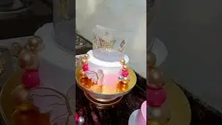 Two tier cake design #trendingvedio #cake #viralchellenge