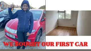 Uk vlog:Uk apartment hunting + we bought our first car within 2 weeks of  arriving in the uk.