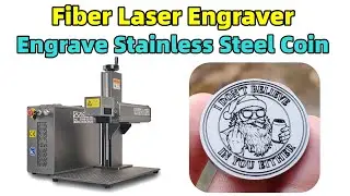 SS Coin Engraving | JPT 60W Mopa Fiber Laser Deep Engraving Stainless Steel Coin