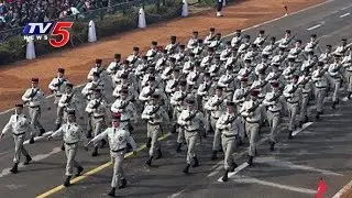 67th Republic Day Parade | French and Indian Army Soldiers March At Rajpath | TV5 News