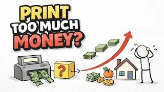 What Really Happens When a Country Prints Too Much Money? (Simple Drawing Explanation)