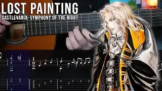 Lost Painting - Castlevania: Symphony of the Night- Fingerstyle Guitar Tutorial + TAB