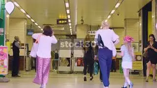 People In Baker Street Underground Station, London, UK
