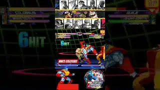 Mvc2: Victor Ru&iacute;z - Colossus combo extension + Sabertooth assist relaunch side switch combo #mvc2