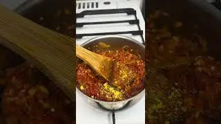 Yummy potato and eggplant sauce