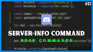 Create Server Info Command Like Dyno Bot | BDFD Tutorial #3 | ALPHa Coding.