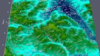 3D simulations of the flow and temperature field in the Stuttgart area with model ProWiMo